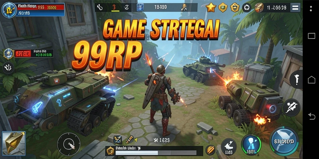 Tampilan gameplay 99RP yang menegangkan dan strategis.