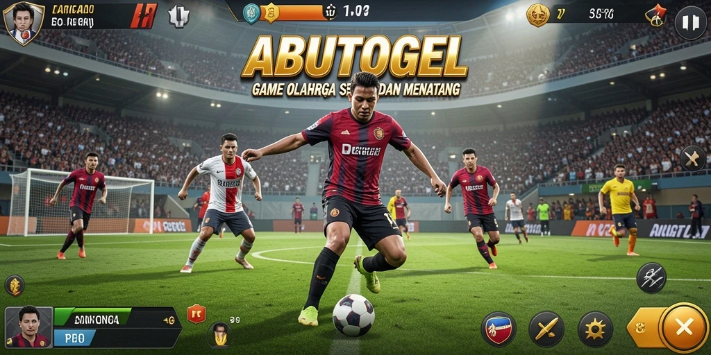 Tampilan menarik dari gameplay ABUTOGEL yang menampilkan berbagai olahraga.