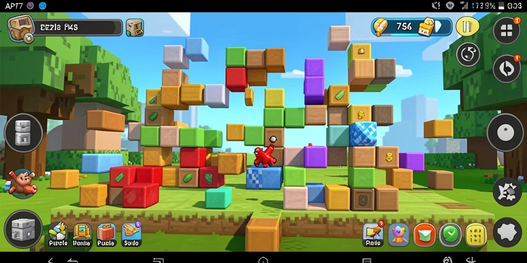 Screenshot gameplay API77 yang penuh warna dan menantang.