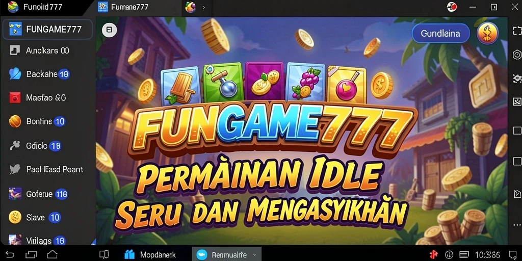 Tampilan gameplay seru dalam FUNGAME777 yang membuat pemain betah.