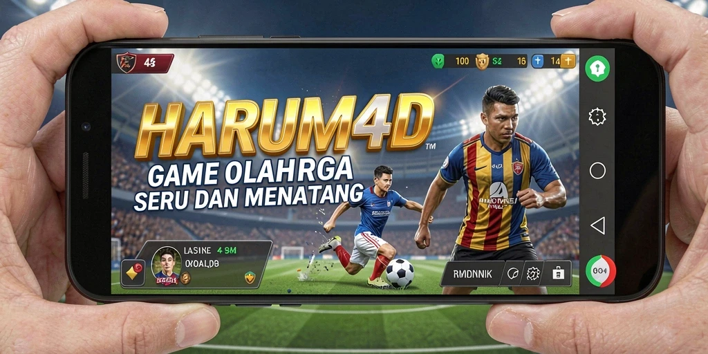Gameplay menarik HARUM4D di arena olahraga virtual.